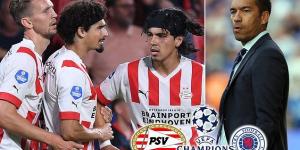 Dutch football authorities grant PSV Eindhoven a free weekend to prepare for Champions League play-off against Rangers... while Giovanni van Bronckhorst's side face a lunchtime trip to Edinburgh to play Hibernian 