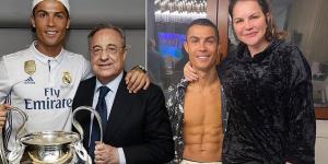 'Respect yourself old man, you are 75': Cristiano Ronaldo's sister brutally fires back at Florentino Perez, after the Real Madrid chief mocked the idea of a reunion with the Manchester United star because of his age 