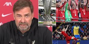 '120 minutes on Saturday, then we play Tuesday. Come on': Jurgen Klopp slams Liverpool's fixture chaos as they face Southampton three days after FA Cup final - and hits out at UEFA 'friends' for not letting them play on same night as Europa League final 