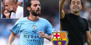 Barcelona 'remain keen to sign Bernardo Silva after agreeing personal terms with the Manchester City star'... but Nou Camp chiefs 'must balance their books before targeting a £60m deal - and Pep Guardiola and Co will NOT make it easy in negotiations'