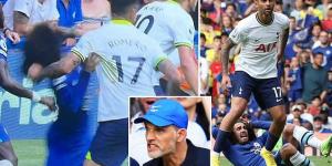 Cristian Romero will NOT face disciplinary action over Marc Cucurella incident because hair pulling is NOT in the rules - after furious Chelsea boss Thomas Tuchel insisted the Spurs defender should have been sent off 