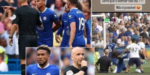 'I don't know what they were looking at': Reece James hits out at officials from Chelsea's controversial draw with Tottenham as team-mate Thiago Silva takes a swipe at Anthony Taylor for missing Cristian Romero's hair pull on Marc Cucurella 