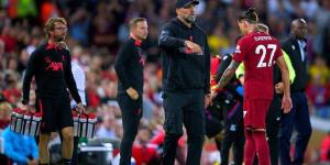 'That is not how you should behave': Jurgen Klopp admits Darwin Nunez deserved to be sent off on his Anfield debut as Liverpool lose more ground to Manchester City... but Reds boss insists £85m man 'will learn from it'