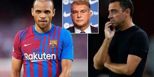 Barcelona are 'ready to go to WAR with Martin Braithwaite over his refusal to leave the club' as the Danish striker digs in his heels over seeing out the last two years of his deal