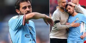 Bernardo Silva is set to stay at Man City after Barcelona move breaks down - with cash-strapped Catalan side needing to stump up £85m for his services 