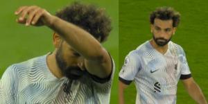 رد فعل محمد صلاح بعد خسارة ليفربول امام مانشستر يونايتد