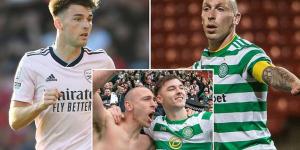 Kieran Tierney snubs Arsenal team-mates to single out 'legend' Scott Brown as the best he has ever played with and calls ex-Celtic skipper 'the most influential by far' 