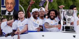 Real Madrid announce surprising £11m profit from the 2021-22 financial year despite lasting effects of Covid... with LaLiga champions in a much stronger position than rivals Barcelona at a net worth of an astonishing £473MILLION