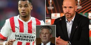 Cody Gakpo endured an unsettled start to the season after holding late transfer talks with Man United, claims PSV chief Marcel Brands, who insists the Dutch star 'wouldn't have left' Eindhoven even if the Red Devils had matched their asking price