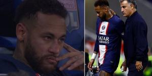 'He has impeccable behaviour': PSG manager Christophe Galtier defends Neymar's FURIOUS reaction to being substituted against Lyon after setting up Lionel Messi winner... as the Brazilian has been hauled off in the last FOUR Ligue 1 games