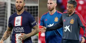 PSG star Sergio Ramos is 'extremely disappointed' to miss out on Spain's Nations League squad against Switzerland and Portugal... but the centre-back hopes to reclaim Luis Enrique's favour before the World Cup