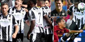 Udinese have already seen off Inter Milan and Roma... with the strong and charismatic Andrea Sottil on the touchline valuing teamwork over individual stars, the unfancied Serie A side are dreaming of becoming Italian football's next Cinderella story
