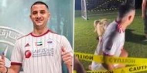 WATCH: Manolas freaked out by lion in Sharjah announcement video 