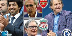 Arsenal and Liverpool 'join Chelsea in hoping to mimic Man City and become multi-club networks'... with the trio's American owners 'looking to Brazil, Portugal and Belgium to start expanding their football portfolio'