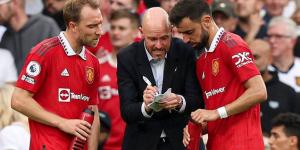 'He makes my game easier': Bruno Fernandes hails Christian Eriksen's impact in Man United's midfield after Erik ten Hag found a way of playing them together... but they'll have to be at their best against Man City on Sunday!