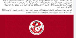 بسبب استحالة التأمين.. تأجيل انطلاق الدوري التونسي قبل دقائق من الجولة الأولى