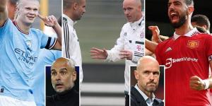 Erik ten Hag was 'Mini Pep' at Bayern and said chatting tactics on adjacent training pitches with Guardiola was 'like a lottery win'... Now once-mooted City successor is plotting his downfall at United