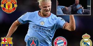 Erling Haaland 'might only stay at Man City for two and a half YEARS', claims his dad Alfie and admits the forward 'wants to test out every league' before he retires... as he reveals his son NEVER considered a move to Man United