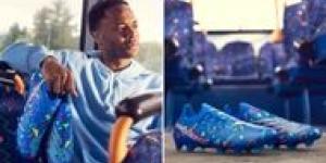 Raheem Sterling's New Balance pay tribute to his old bus route