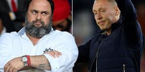Nottingham Forest WITHDRAW Steve Cooper's offer of a new contract as owner Evangelos Marinakis plans to shake-up the club - with CEO and recruitment team also in danger - after they slipped to the bottom of the table following defeat by Leicester 