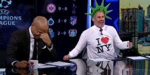 Jamie Carragher hilariously struggles to name the two New York-based MLS teams before issuing a challenge to Clint Dempsey and Co - as CBS Golazo announces it's heading to the Big Apple