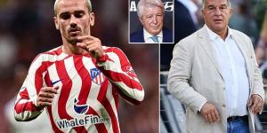 Atletico Madrid and Barcelona 'are set to agree permanent deal for Antoine Griezmann' ending the fiasco that has seen the Frenchman start only TWO games and come off the bench after the 60th minute to avoid triggering £35m clause in his loan deal