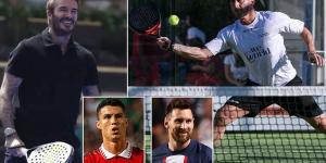 Padel is becoming the sport of choice for footballing royalty, with David Beckham, Cristiano Ronaldo and Lionel Messi all playing it... and the hybrid of tennis and squash will soon gain greater notoriety in Britain