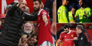 Bruno Fernandes took the Premier League by storm after arriving at Man United and became their talisman in attack... but under a new regime with Erik ten Hag and Cristiano Ronaldo back on the scene, he's lost his spark and is struggling to stop the rot