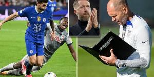 'He's NOT a wingback!': USA coach Gregg Berhalter offers Christian Pulisic his support after struggling for game time at Chelsea under Graham Potter ahead of the World Cup 