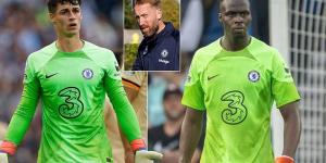 Edouard Mendy is set to make his first start under Graham Potter in Chelsea's Champions League clash against Dinamo Zagreb after two months out with a knee injury... as No 2 Kepa struggles with a heel issue