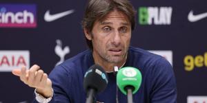 'When you are angry it's difficult to control your emotion': Antonio Conte has forgiven Jurgen Klopp for criticising his teams playing style after Spurs ended Liverpool's title hopes last year, but says Tottenham were better side 