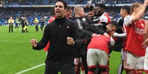 We can win the title! Mikel Arteta admits Arsenal could go all the way after win at Chelsea takes them back top of the Premier League… but he warns rivals Man City are the 'best team in the world' 