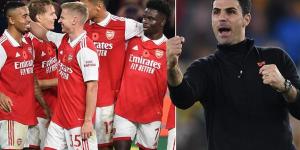 Mikel Arteta reveals Arsenal had to fight off a sickness bug to seal Wolves victory after 'a few players' ate the same meal with Granit Xhaka was forced to come off... as he hails his squad for defying the odds to sit five points clear at the top 