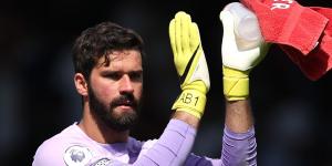 ‘Alisson’s going to have to shave his beard every game now!’ - New good luck charm for Liverpool goalkeeper spotted by Elliott