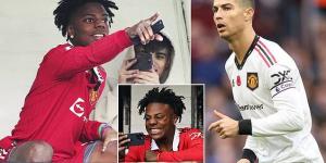 Distraught YouTube star Speed misses Cristiano Ronaldo AGAIN at Craven Cottage as he's told Portuguese star is ill and not in Man United squad to face Fulham... days after he'd flown in for Aston Villa win to find Portuguese star wasn't playing
