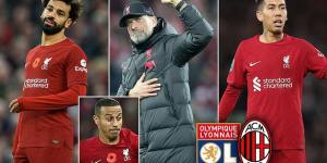 Liverpool announce two friendlies against AC Milan and Lyon during their warm-weather training camp in Dubai next month as Jurgen Klopp looks to prepare his misfiring Reds for their domestic restart on December 22 