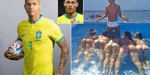 'I'm going to buy an island and be alone with a bunch of women': Spurs star Richarlison jokes about retirement plan to be 'just like Ronaldinho', as he recalls image of the Brazil legend partying after his iconic career