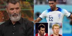 'The kid has got everything': Roy Keane is effusive in his praise for England teenager Jude Bellingham after his classy display against Iran... as former Man United legends compares him to greats Bryan Robson and Paul Scholes