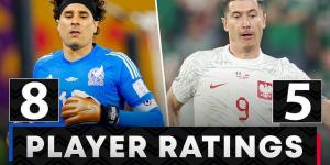 PLAYER RATINGS: Guillermo Ochoa is the star for Mexico AGAIN as he produces yet more World Cup heroics... with Robert Lewandowski enduring a difficult night for Poland in drab draw in Doha 