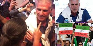 'Why don't you ask Southgate?': Irate Iran boss Carlos Queiroz confronts journalist after she had quizzed striker Mehdi Taremi on the protests back in his homeland... with the former Manchester United assistant referencing UK's role in Afghanistan 