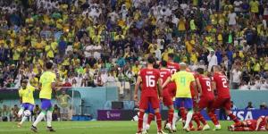 ترتيب المجموعة السابعة في كأس العالم بعد فوز البرازيل ضد صربيا