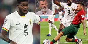 'I'm not convinced he's got those leadership skills': Roy Keane throws doubt around Ghana star Thomas Partey - despite his superb season with Arsenal - and claims he has a 'huge challenge' to lift his team-mates at the World Cup 