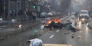 فوضى "عارمة" في شوارع بروكسيل بعد فوز المغرب على بلجيكا في المونديال