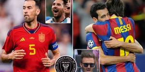 'I would like to play in the United States, above all in Miami': Sergio Busquets talks up a possible Lionel Messi reunion in MLS with the Barcelona midfielder hoping to play for David Beckham's team