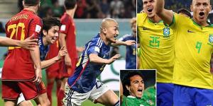 Spain DELIBERATELY lost to Japan to avoid meeting favourites Brazil in the World Cup quarter-finals, claims Real Madrid and Mexico legend Hugo Sanchez... after their shock defeat knocked Germany out