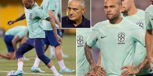 Dani Alves will become Brazil's OLDEST World Cup captain at 39 when he leads out the Selecao against Cameroon on Friday with coach Tite expected to ring the changes for final group game 