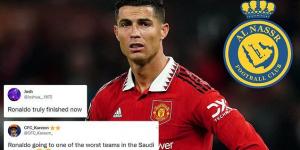 'Ronaldo is FINISHED!': Fans flock to social media to claim that Cristiano Ronaldo is 'so done' after he signed a sensational £175MILLION-a-year deal with Saudi Arabian side Al Nassr