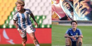 ياميلا رودريجيز.. قائدة الأرجنتين التى تكره ميسي ووضعت صورة رونالدو وشم على ساقها (تقرير)