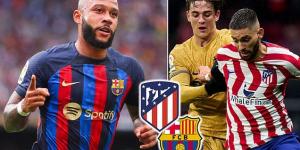 Atletico Madrid and Memphis Depay 'reach agreement' over move but Barcelona are 'reluctant to let the forward depart unless they receive Yannick Carrasco or a transfer fee in return' from LaLiga rivals