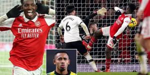 DANIEL MATTHEWS: This was another HUGE day for Eddie Nketiah and perhaps his finest yet in an Arsenal shirt… on this form, how can he be left out when Gabriel Jesus returns?